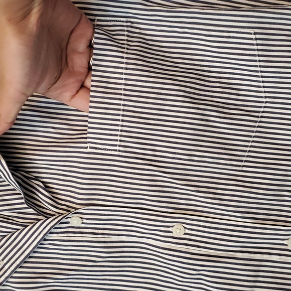 Everlane Stripe Button Down Oxford Shirt Dress- 2 - Picture 8 of 11